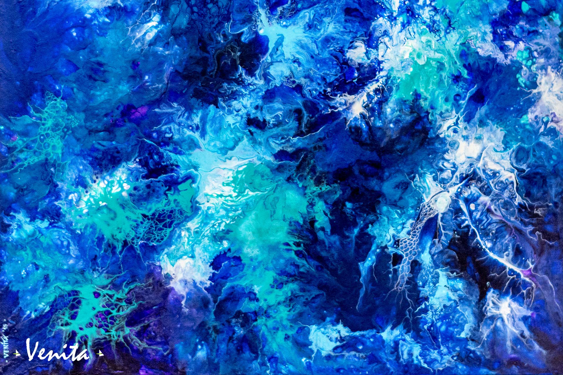 Blue Splendour - acrylic on canvas