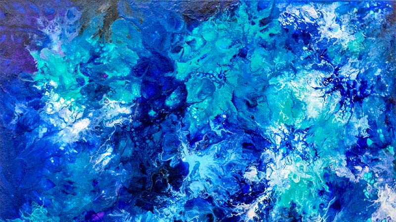 Blue Splendour - acrylic on canvas